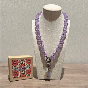 Drops of Jupiter Faceted Crystal Necklace in Amethyst